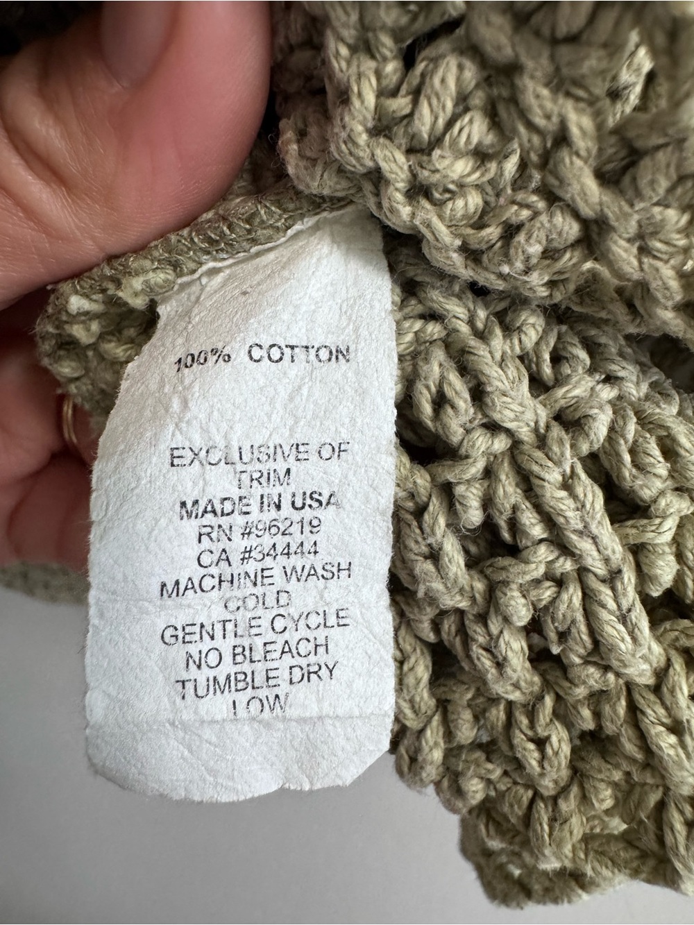 Vintage Willow 90s Boho Coastal Crochet Style Cardigan Size Medium - Picture 9 of 16